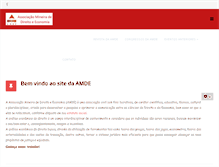 Tablet Screenshot of amde.org.br